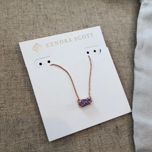 Kendra Scott Jayde Necklace Purple Opal NWT